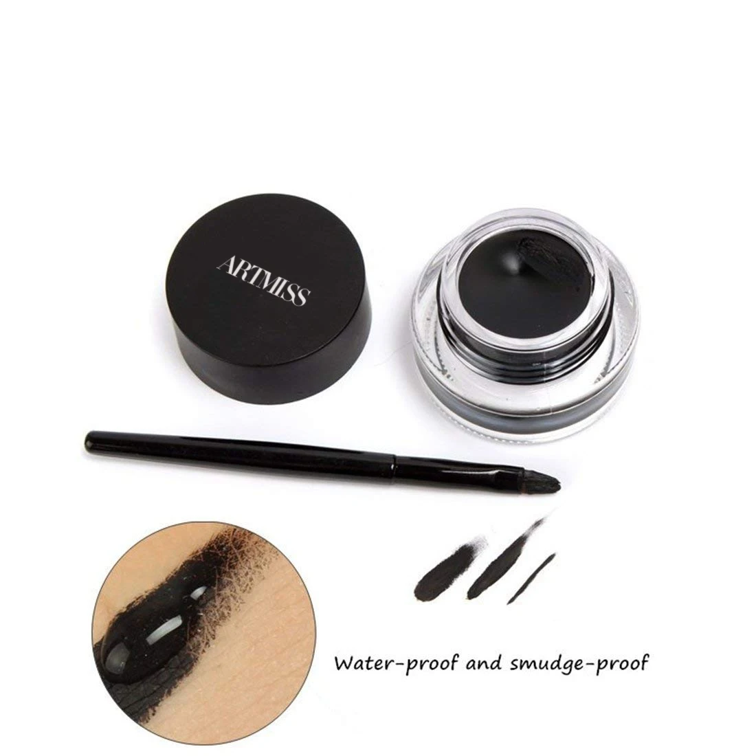 US Hot Sell High quality long lasting waterproof private label adhesive gel eyeliner cream