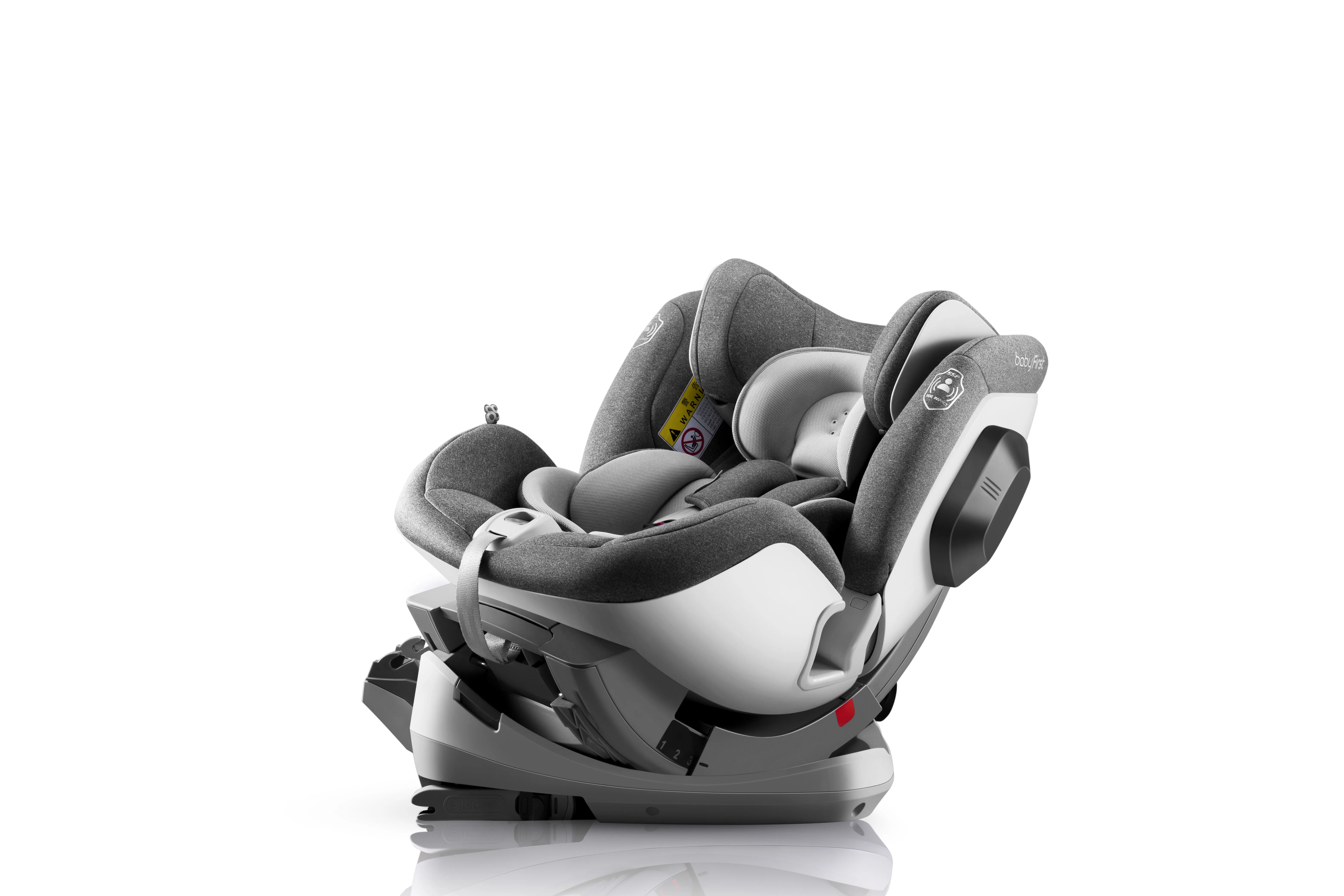 Новые стильные откидные детские автокресла Isofix Grey Group 0 + I Ii