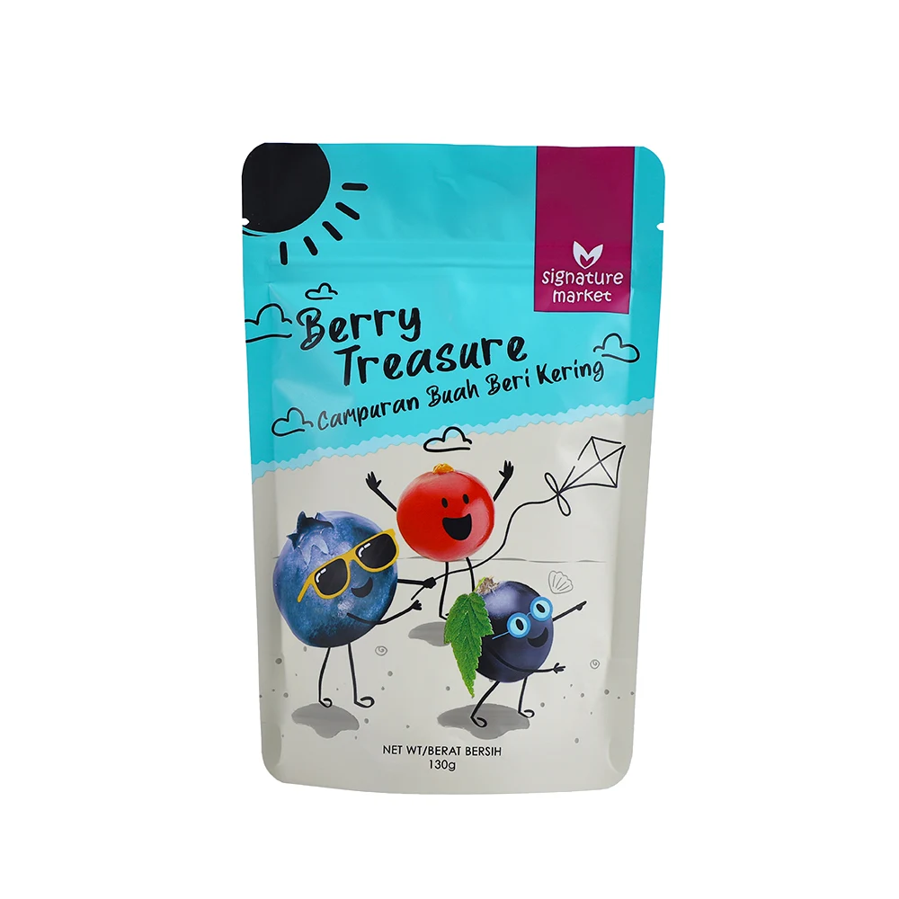 Ziplock Packing Bag Custom Plastic Pouch Packaging Dried Fruit Apricot Treasure Cranberries Food Packing Bag