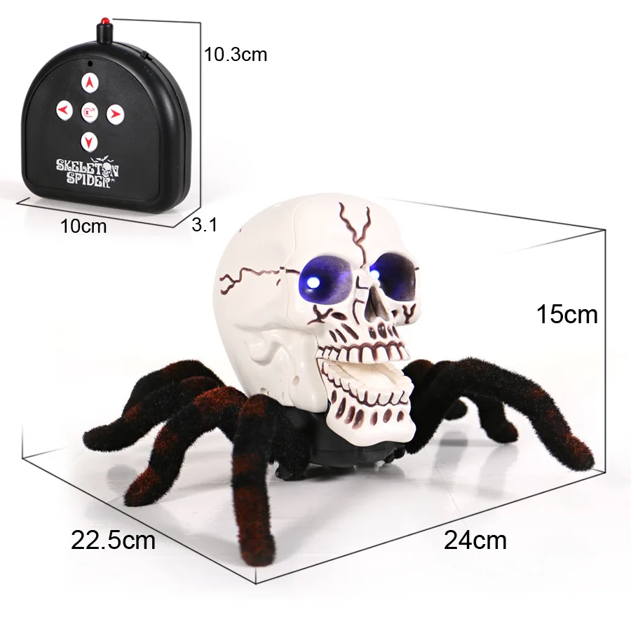 2024 Latest Halloween Decor Remote Control Toy Remote Control Spiders Halloween Skeletons Toys