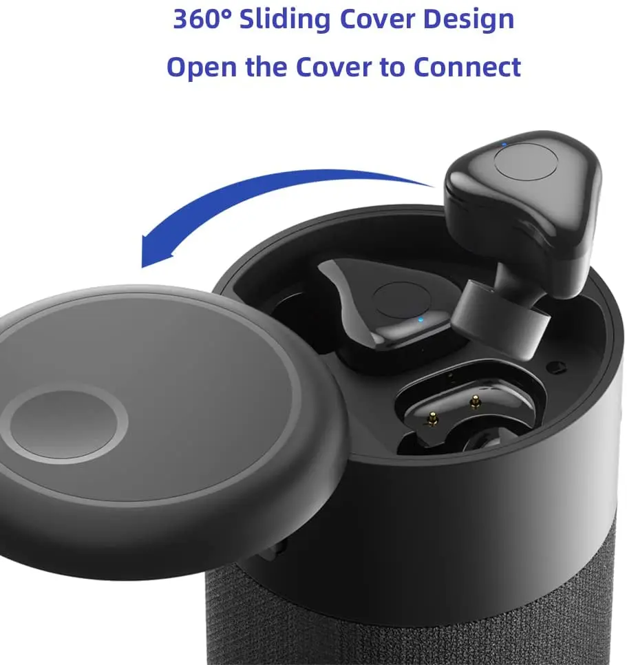 B20 2 in 1 Bt 5.1 Wireless Sport In Ear Earphone 9d Bass Sound Portable Mini Speaker With Earbuds