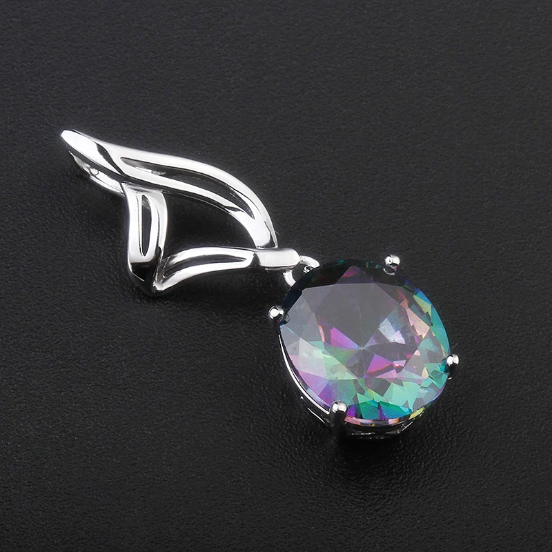 18k Gold plated pendant Crystals Alexandrite Gemstones Synthetic Color Change zircon necklace 925 sterling silver Jewelry women