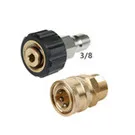 4500PSI G3/8  High Pressure Car Washing Cleaning Washer Swivel Connector, BSP Anti-Twist Hose Stainless Steel Fitting