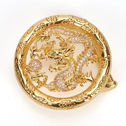 Male Classical Metal Belt Buckles Dragon Shaped Business Stainless Steel Luxury Belt Buckle