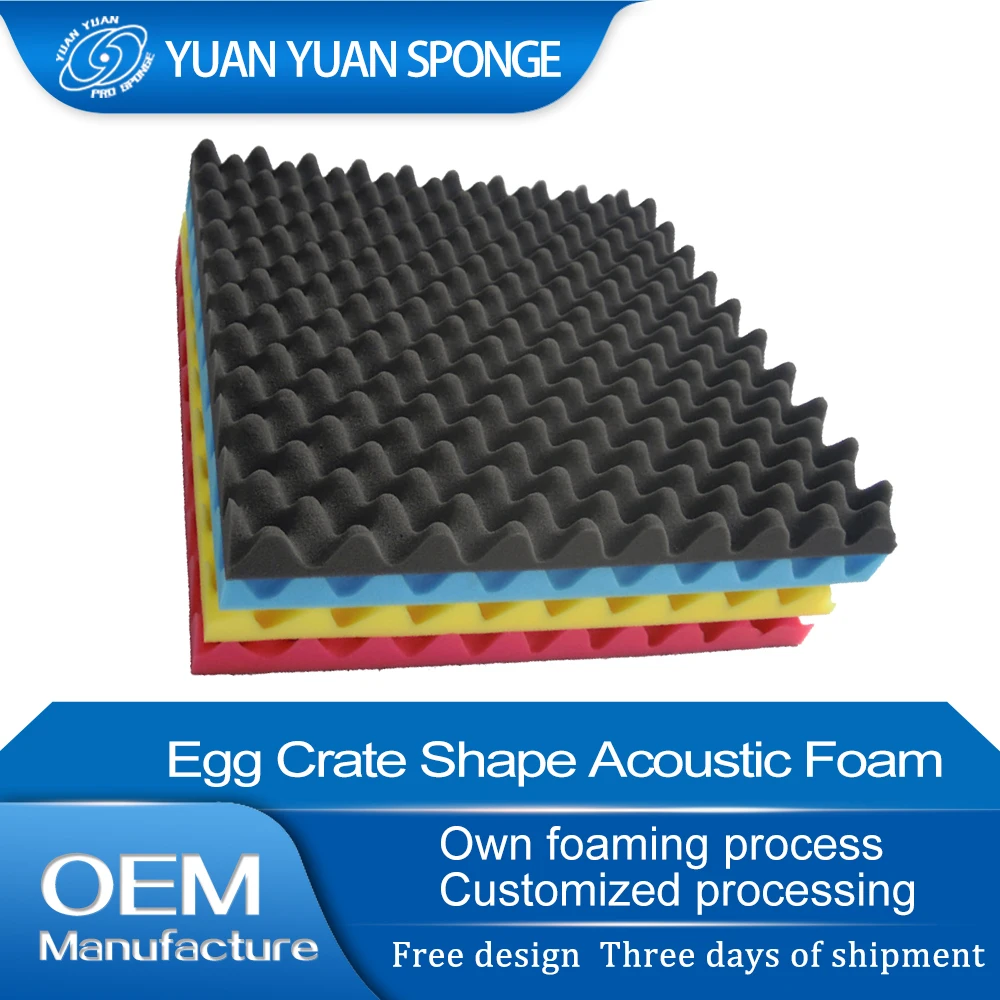 Высококачественные огнестойкие акустические панели из пенопласта 1x12x12 дюймов пенопласт для яиц звукостойкие настенные акустическая