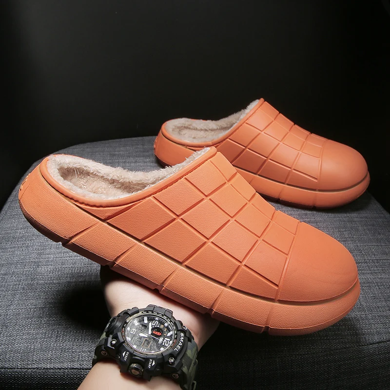 961 2021 New Bottom Soft Home Slippers Warm Cotton Shoes Women Indoor Slip-On Shoes House Slippers