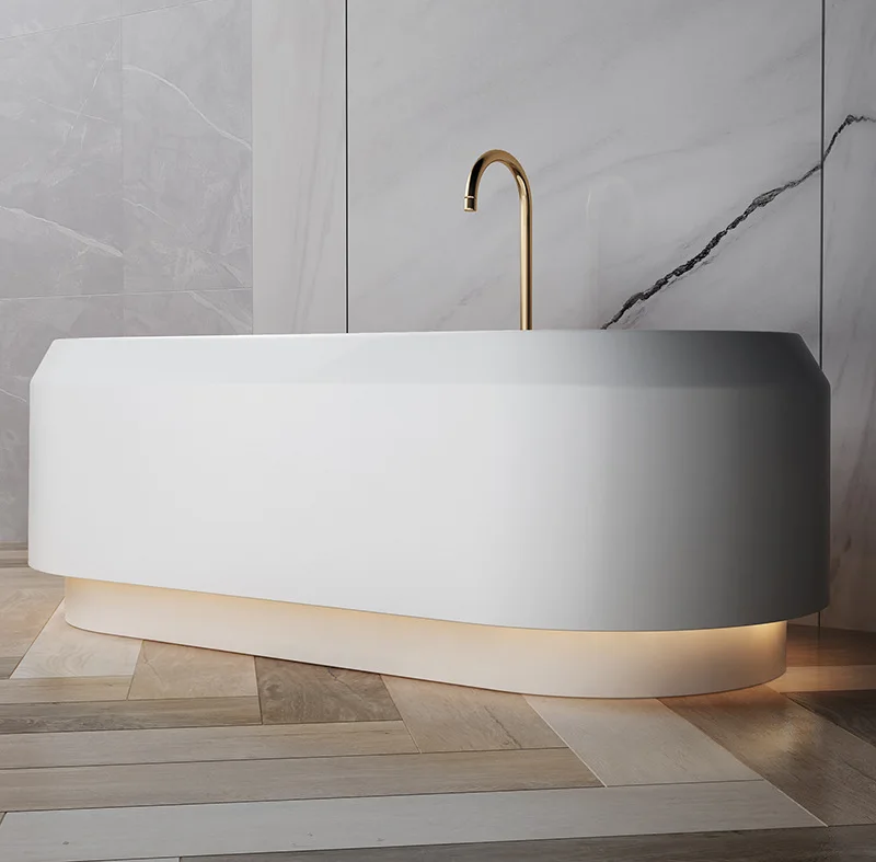 Bathtub With Resin for Hotel La Baignoire Acrylique Standard Adapte La Baignoire Acrylique