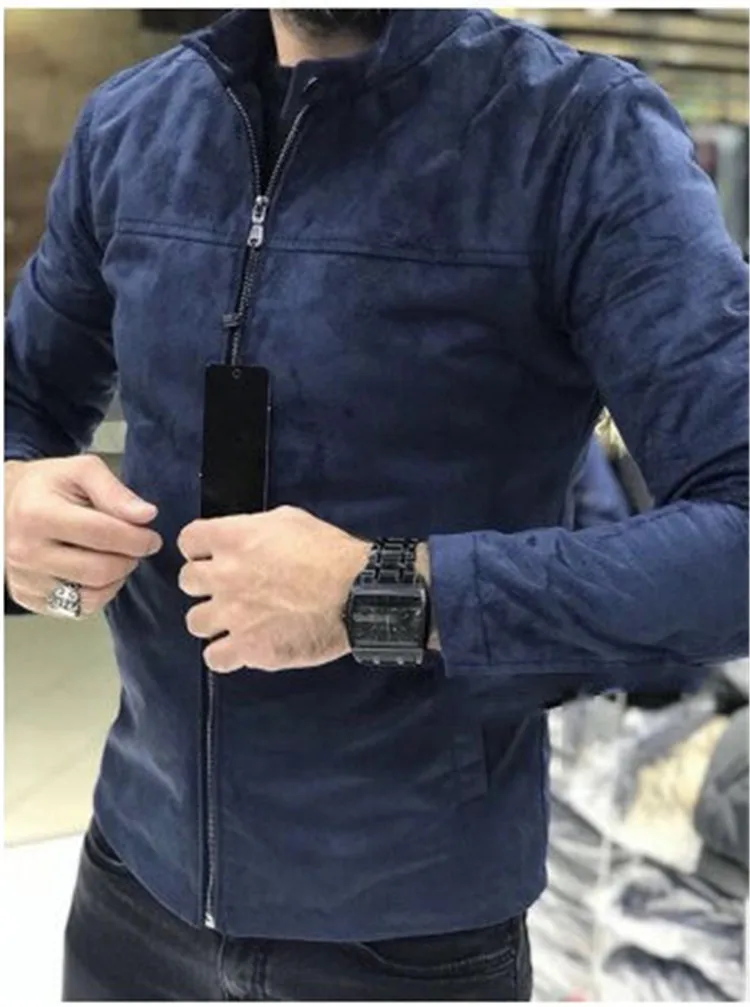 Лидер продаж, Мужская замшевая куртка высокого качества