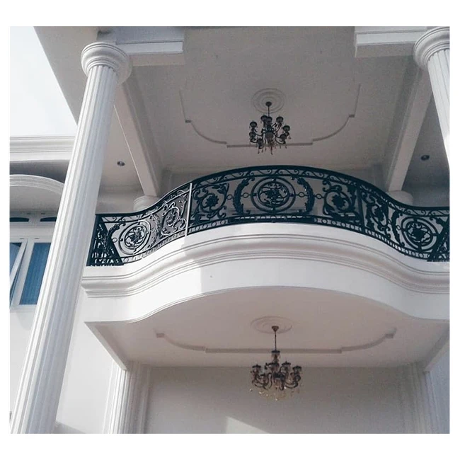 Lightweight And Strong Impact-resistant Villa Balcony Fence No Rust Spray Metal Security Fence