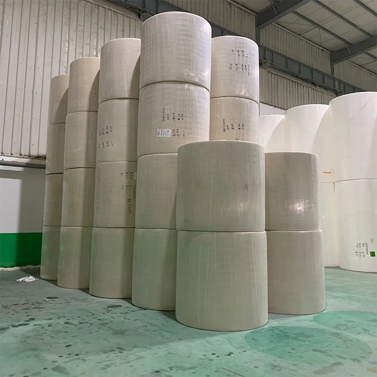 Factory Wholesale unbleached bamboo jumbo mother roll Raw Material for making toilet paper Napkins Paper Mother Parent Roll