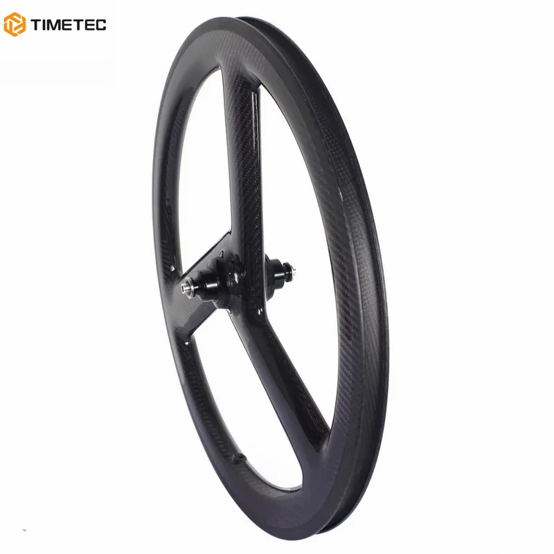 20 Inch Tri Spoke Folding Bike Wheels, BMX Wheelset, Clincher Rim Brake, V Braking, 9 Speed, 10 Speed, 11 Speed, 451 3 Spokes