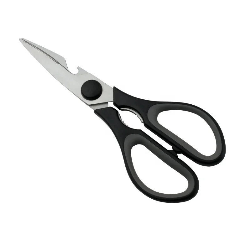 Wholesale Kitchen Poultry Shears Scissors Stainless Steel Custom OEM Customized Logo Item Soft Handle Scissors For Kitchen