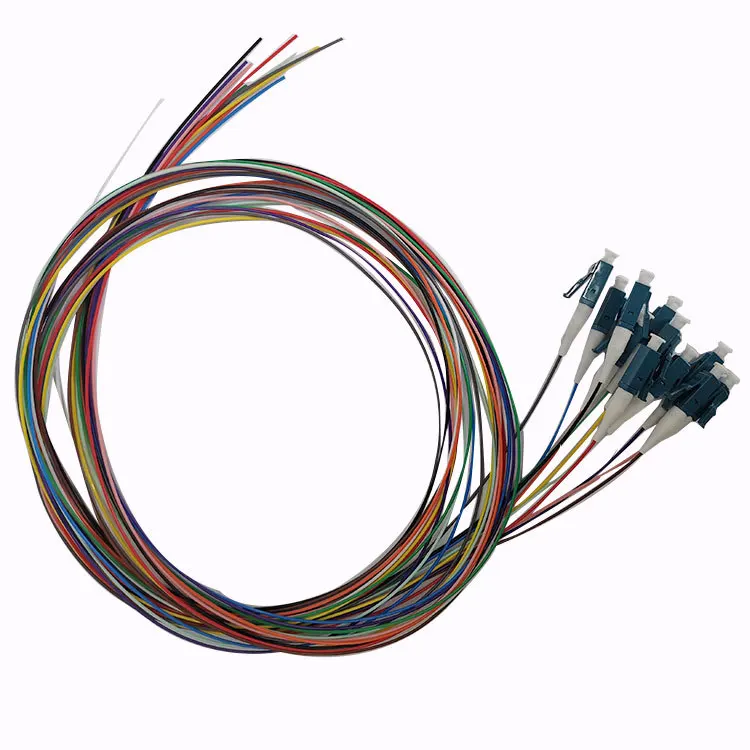 Multi Mode Outdoor 48 Core Fiber Optic Patch Cord LC UPC 144 ct 12 Fiber Optic mpo mtp Ruggedised Pigtail