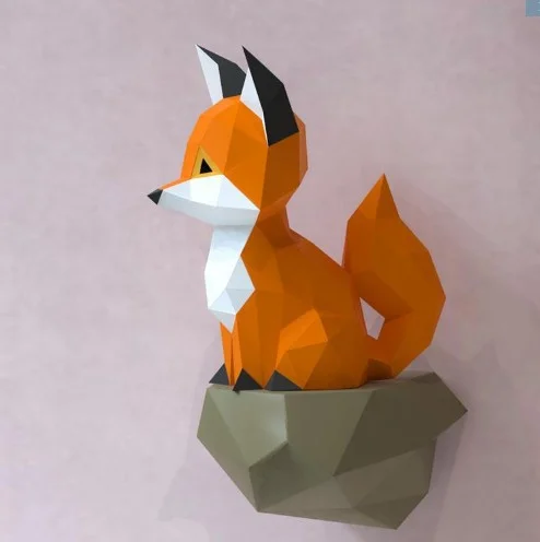  3D оригами Бумага DIY милая сова существа для изготовления с использованием модульной сложенной бумаги декоративно-прикладное искусство треугольники игрушка бумажная