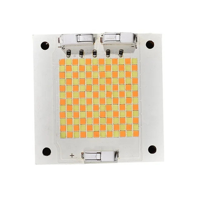 Customized csp cob led chip tunable 150w warm white 2700k and 150w cold 6500k cri around 90-95Ra led chip 300w