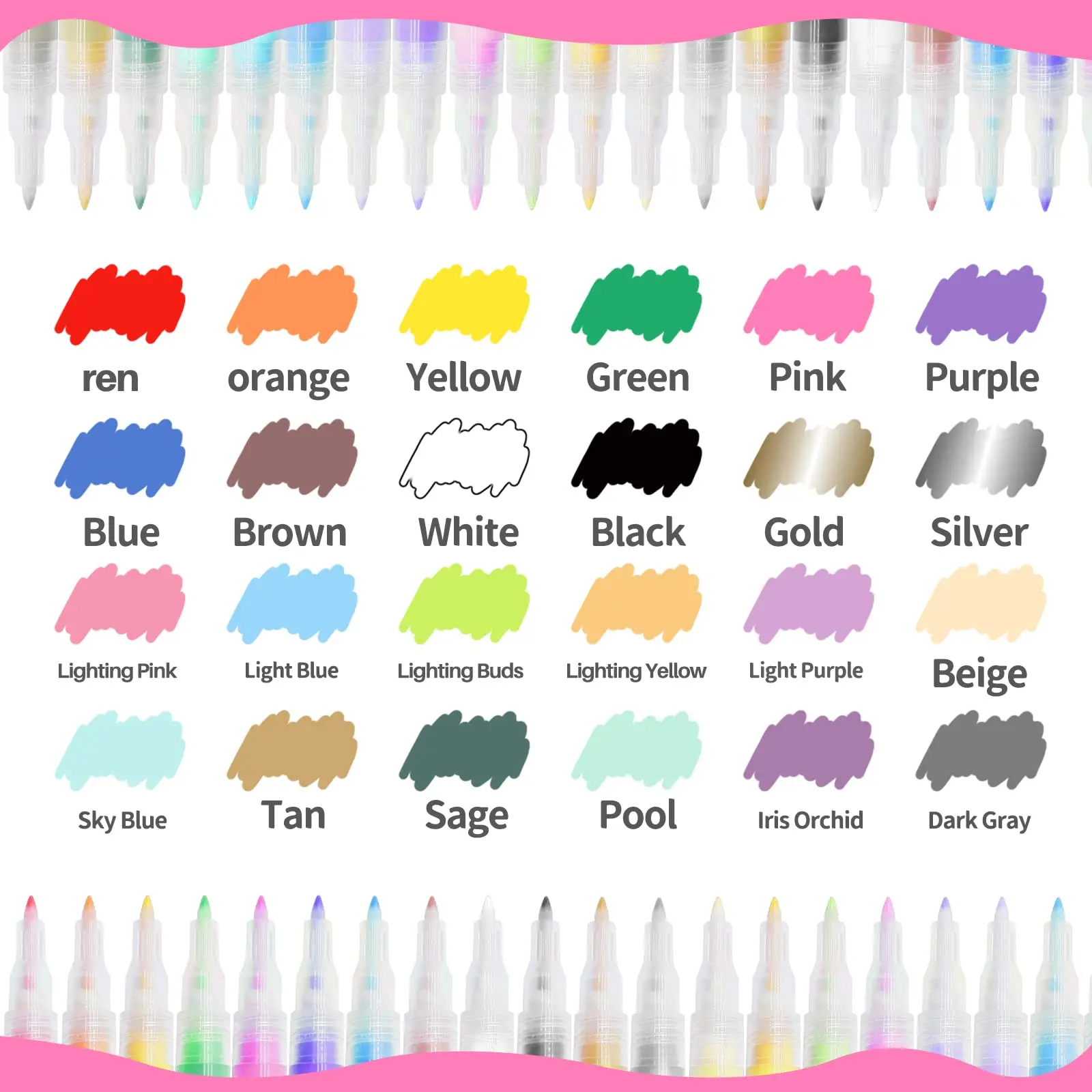 Fabric Marker Pen Permanent Textile Drawing Pens Custom Logo Fabric Marker