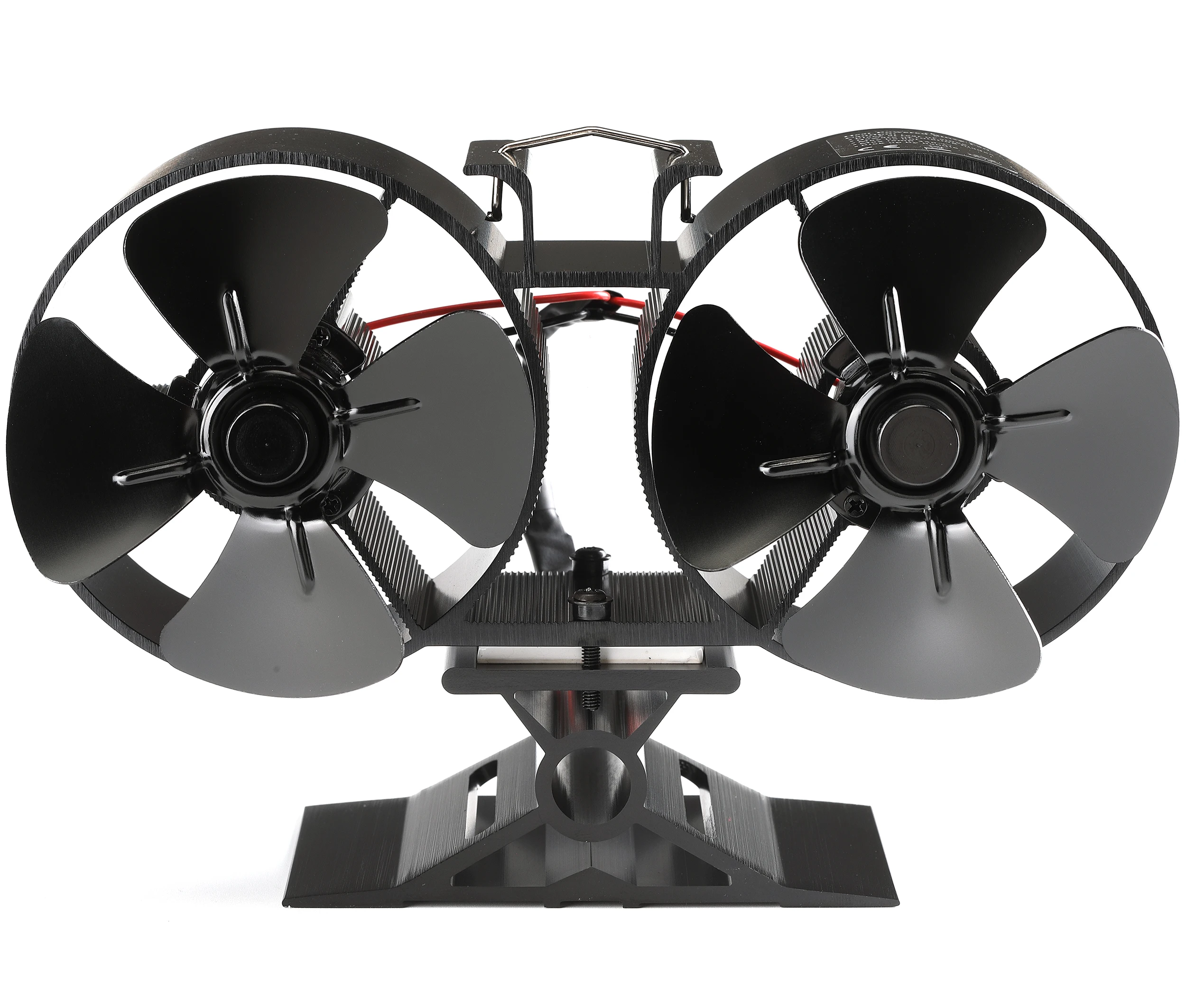 Double Head 8 Blades Ecofan Twins Motor Pellet Stove Top Fan Wood Fireplace Sets