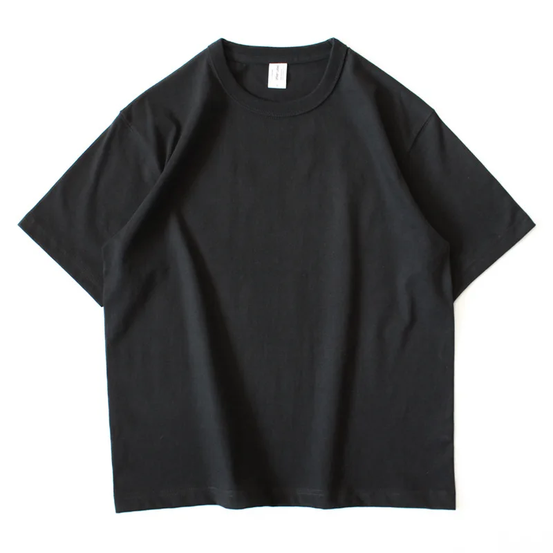 Индивидуальный дизайн 180 210 250gsm тяжелый вес пустая футболка с коротким рукавом 100% органический хлопок o-образным вырезом Мужская футболка