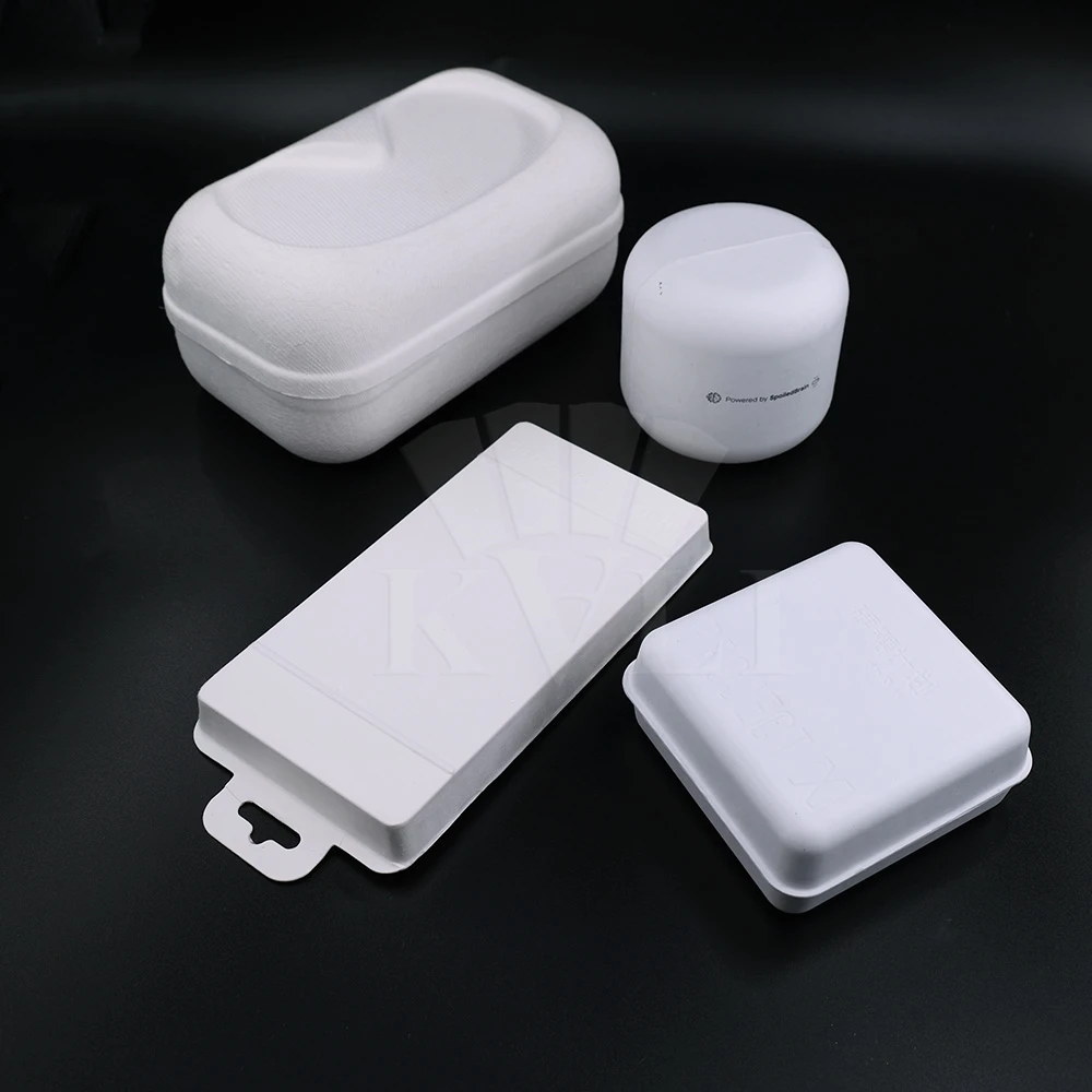 Leak proof sugar cane eco-friendly sugarcane bagasse box for medicine cosmetic hair