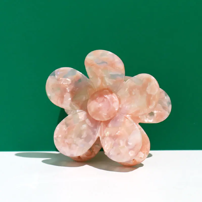 Зажим для волос на заказ с уксусной крупной маргариткой для женщин, причудливый дизайн, эстетичный цветочный Краб для волос, Оптовая продажа, зажим для волос, аксессуары