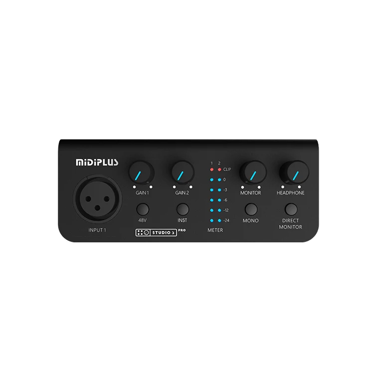 MIDIPLUS Studio S pro OTG High-End Professional Usb Audio Interface 24-Bit/192Khz Hd Recording Studio-Grade Sound Quality