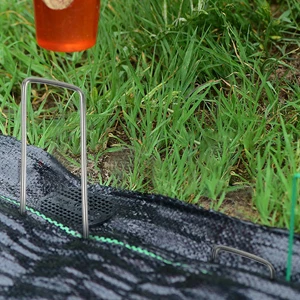 Ground Nails Yard Garden Stakes Galvanized U-shaped Pins and Landscaping Staples for Sod Plastic Landscape