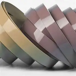 Pvc Edge Banding for Panel Furniture OEM 12mm 18mm 19mm 21mm solid woodgrain glossy metallic edge banding tape