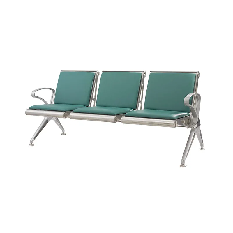 High Quality Waiting Chair Supplier Airport Seating Public Pu Foam Chinese Waiting Bench For Hospital Metal