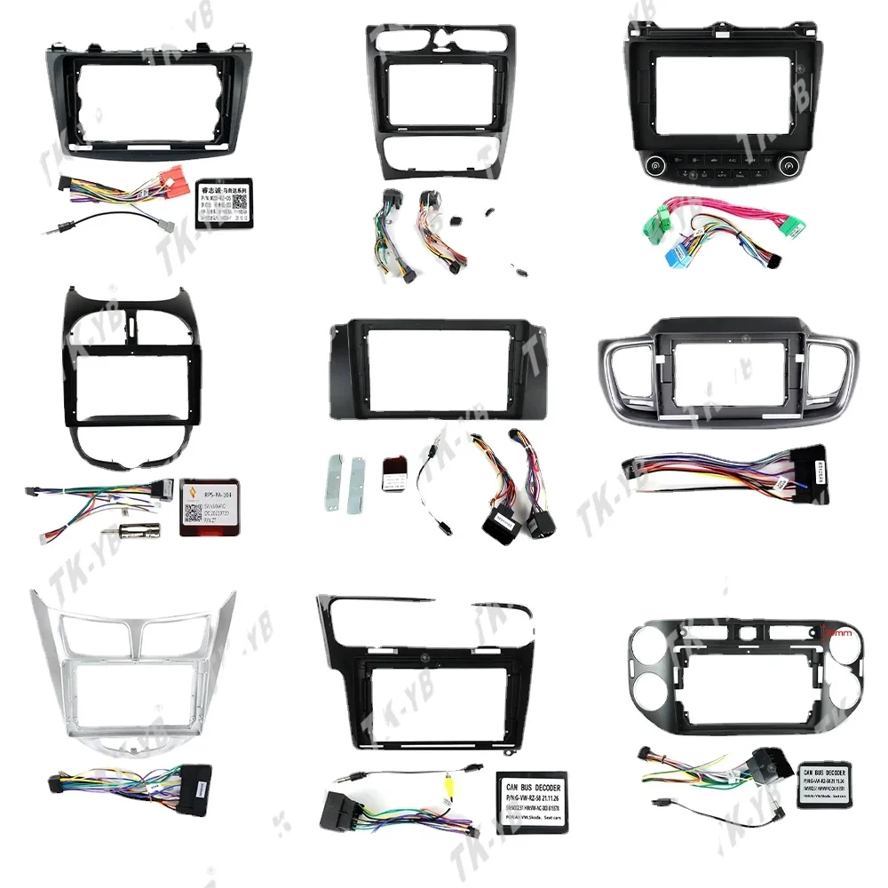 Простая мягкая радиорамка LHD Toyota 10 1 дюймов комплект Dash Hilux автомобильный DVD-плеер 2019 Ford Territory черный