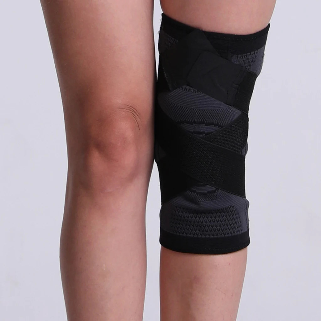 Спортивный наколенник для мужчин, компрессионная эластичная повязка на колено, спортивное снаряжение, защита для баскетбола, волейбола