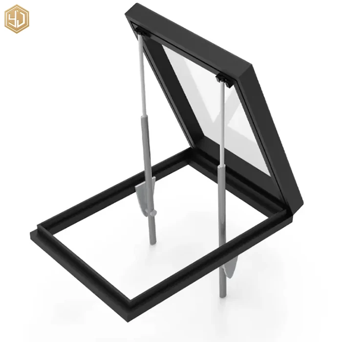 High Quality Aluminum Alloy  Electric Skylight  Window for House Tempered Glass Window