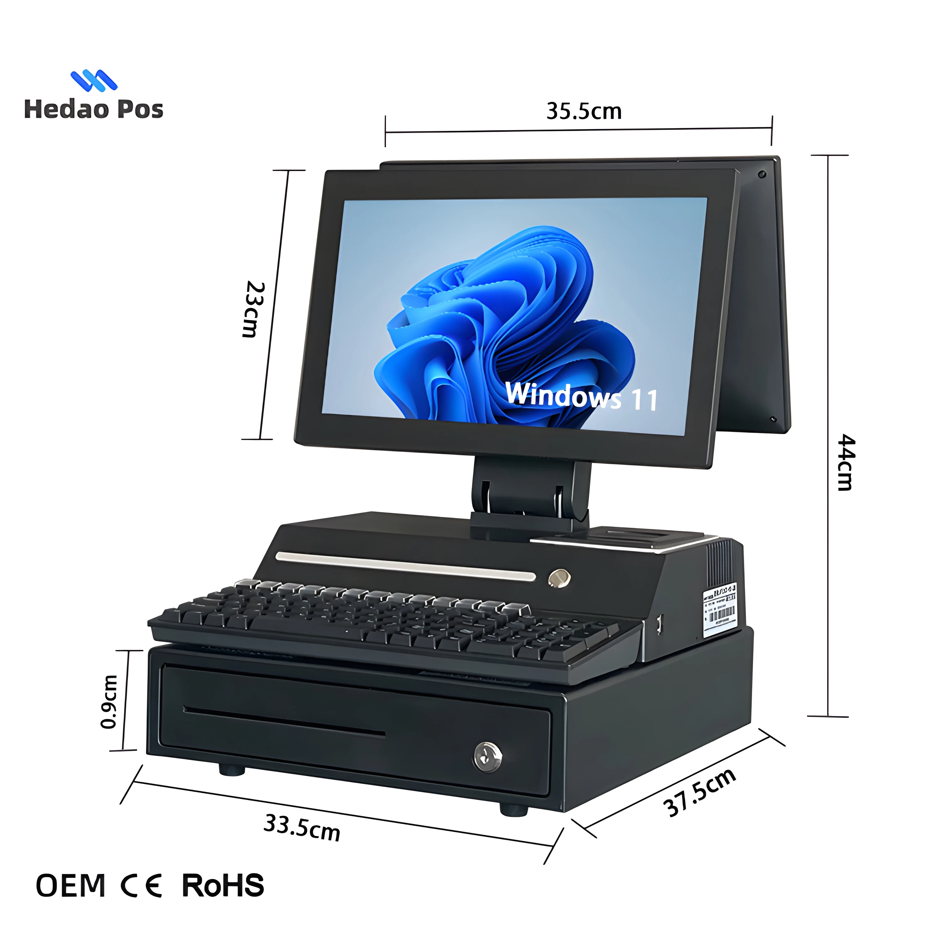 Factory Manufacture Excellent Performance 14 Inch Pos System Hardware All-in-one Capacitive Touch Screen Pos Pc
