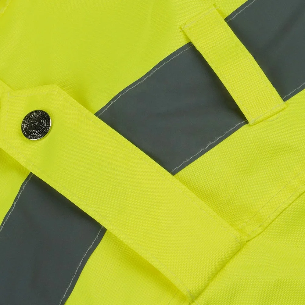 Greatland Wholesale Mens Waterproof Rainwear hi vis reflective PU Waterproof Working Rain Suits