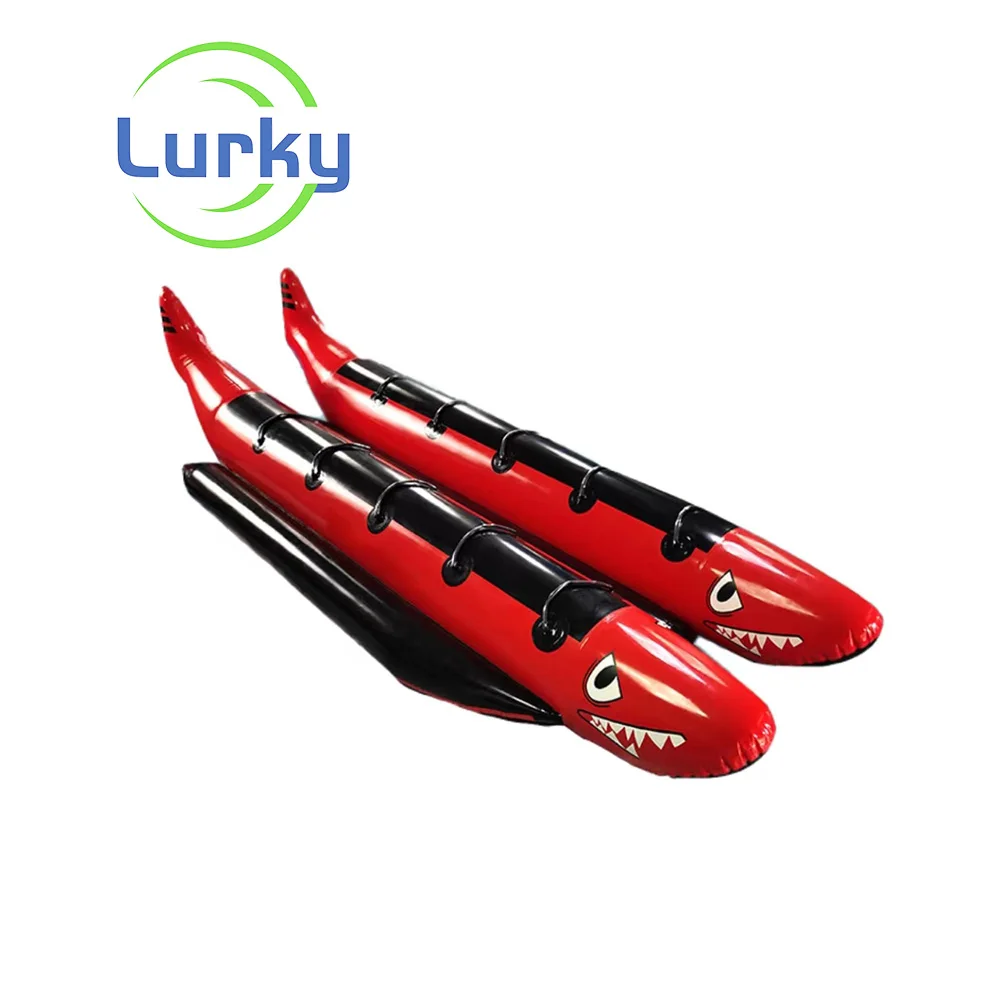 Commercial Customized Inflatable Boat Inflatable Flying Fish Water Game Inflatable Flying Fish Boat for sale