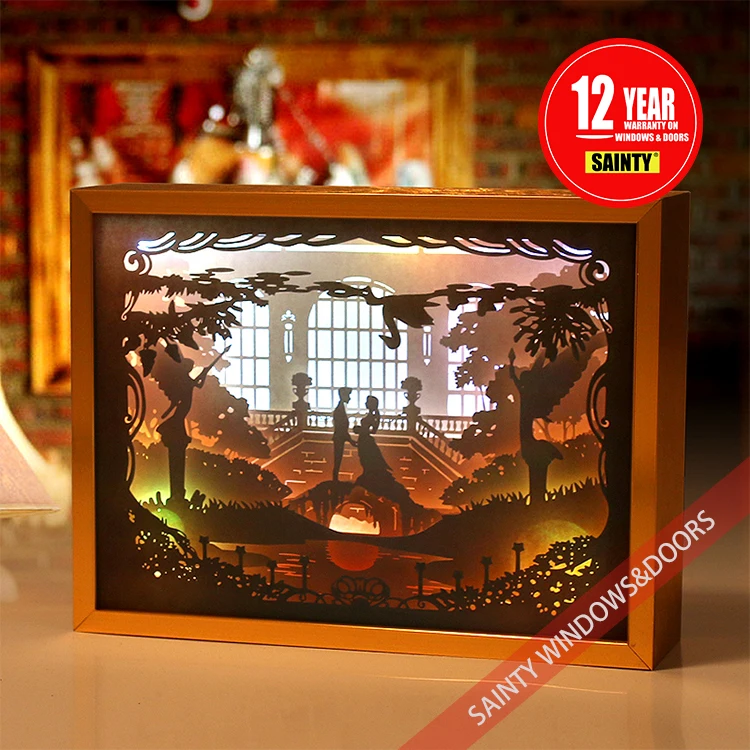 Customize paper carved light box frame advertising aluminum profile light box aluminum profile