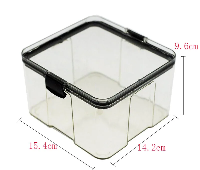 Большие контейнеры для хранения 4 л прозрачные пластиковые корзины сладостей хлопьев и зерен герметичный контейнер пищи с