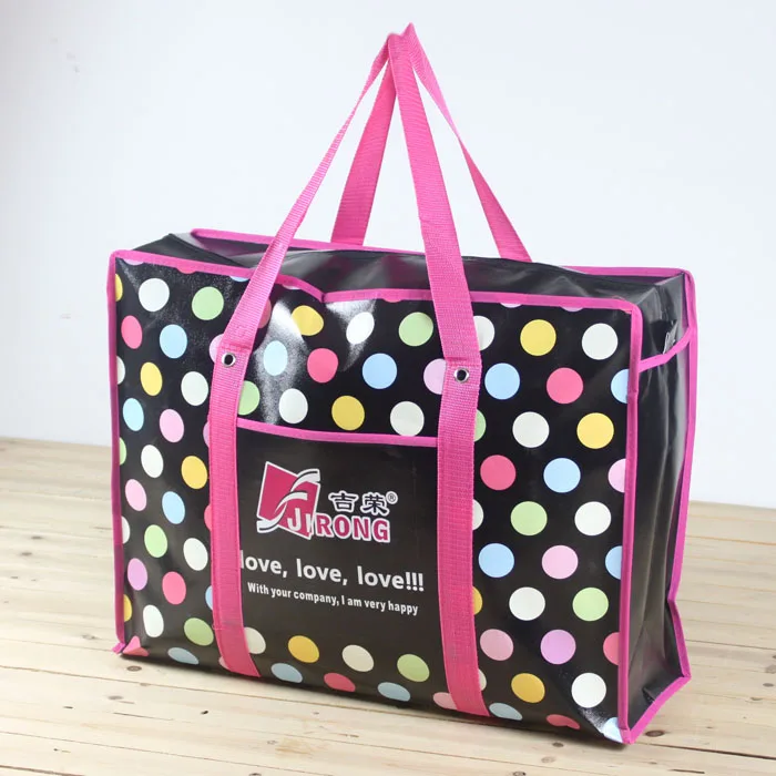 professional nonwoven zipper bag with outside pocket