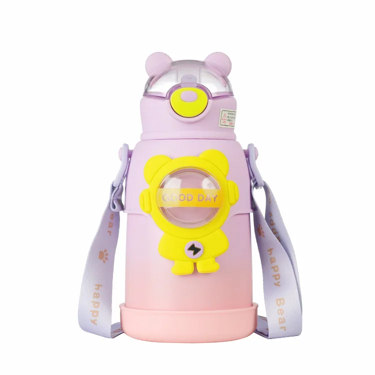 500ml Large Stainless Steel Insulated Water Bottles , Student Water Jug with BPA Free Spout Lid