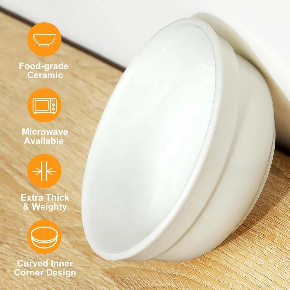 5inch  Ceramic Pet Bowl Set,High Premium Stoneware Dog Bowl Cat Bowl for Food and Water,Customized Pet Bowl Sets