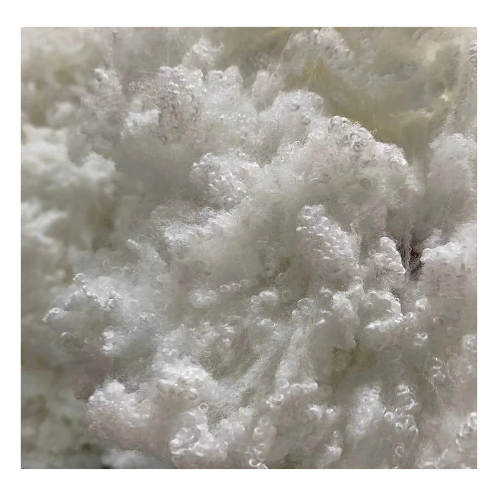 High quality 100% polyester fiber native polyester staple fiber raw material for filling