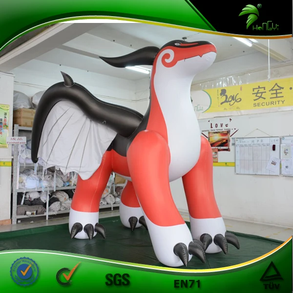 3 D Inflatable Red Dragon Balloon Cartoon Zenith Dragon Character Toy Hongyi SPH Doll