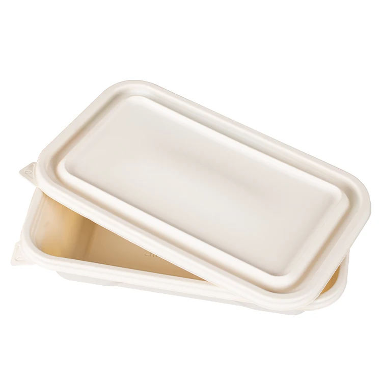 Eco 9 Inch Round Biodegradable Plates Corn Starch Disposable Tableware Lunch box