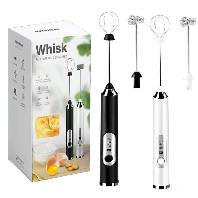 High Quality Durable USB Rechargeable Stainless Steel Handheld Automatic Electric Milk Frother