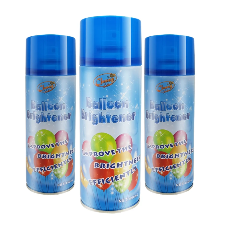 2024 Factory Direct Sale 400ml Balloon Brightener Shine Spray for Party Celebration for Christmas New Year & Graduation