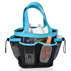 Hanging Portable Toiletry Bag College Dorm Essentials Quick Dry Bath Organizer Mesh Shower Caddy Tote Bag
