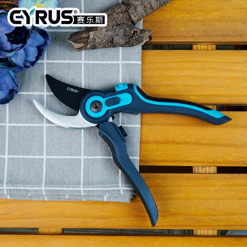 High Quality Stainless Steel Tools Two Color Handle Garden Pruning Shears For Plant Construction