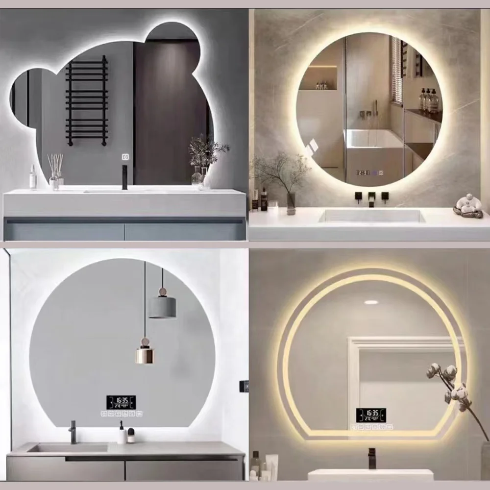 Hot Sale Hello Kitty Led Mirror Fashion Wall Mirror Decoration For Home