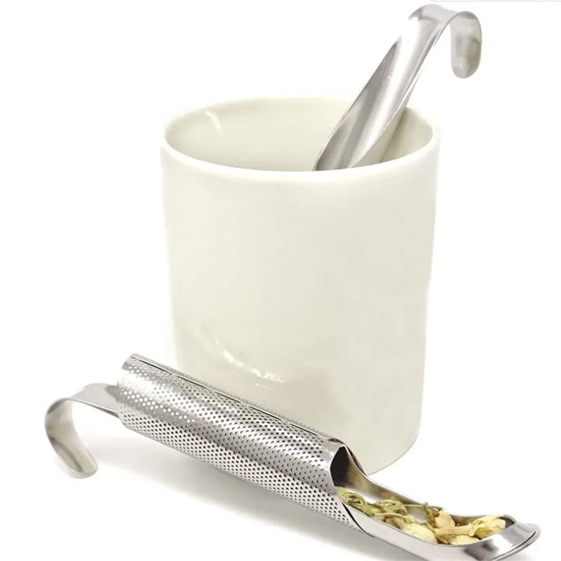 Kitchen Accessories New Tea Strainer Amazing Stainless Steel Infuser Pipe Design Touch Feel Holder Tool Tea Spoon Infuser Filter