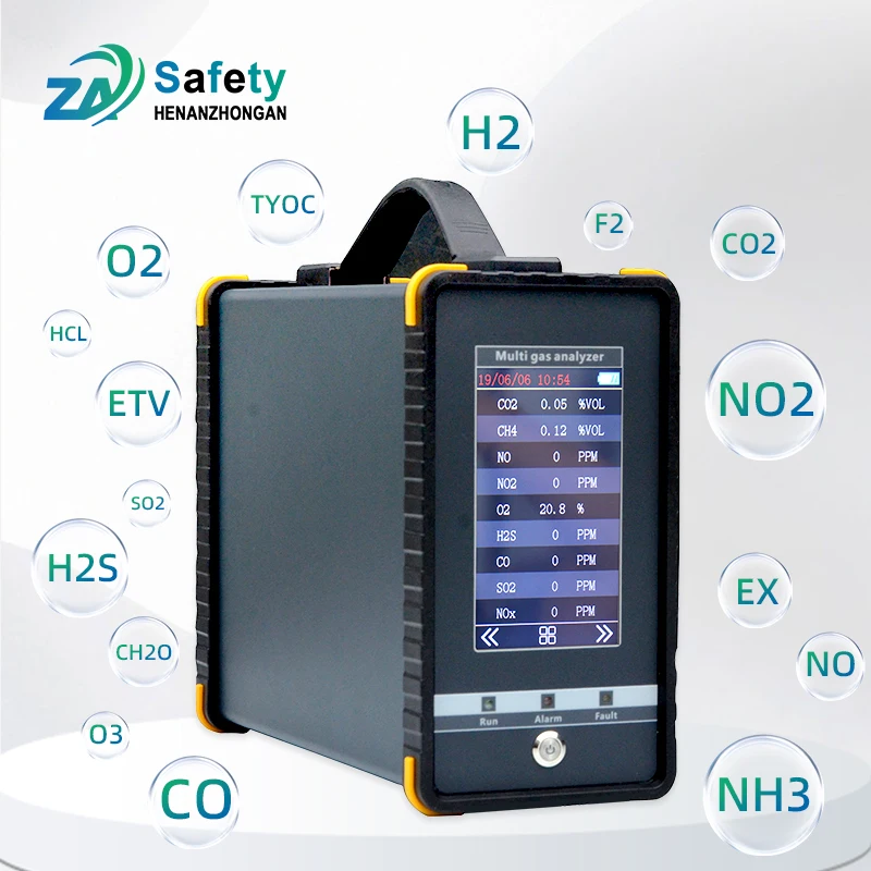 IP65 S360 Portable Industrial Gas Analyzer Detector Carbon Monoxide with Display and Built-In Pump Suction Type