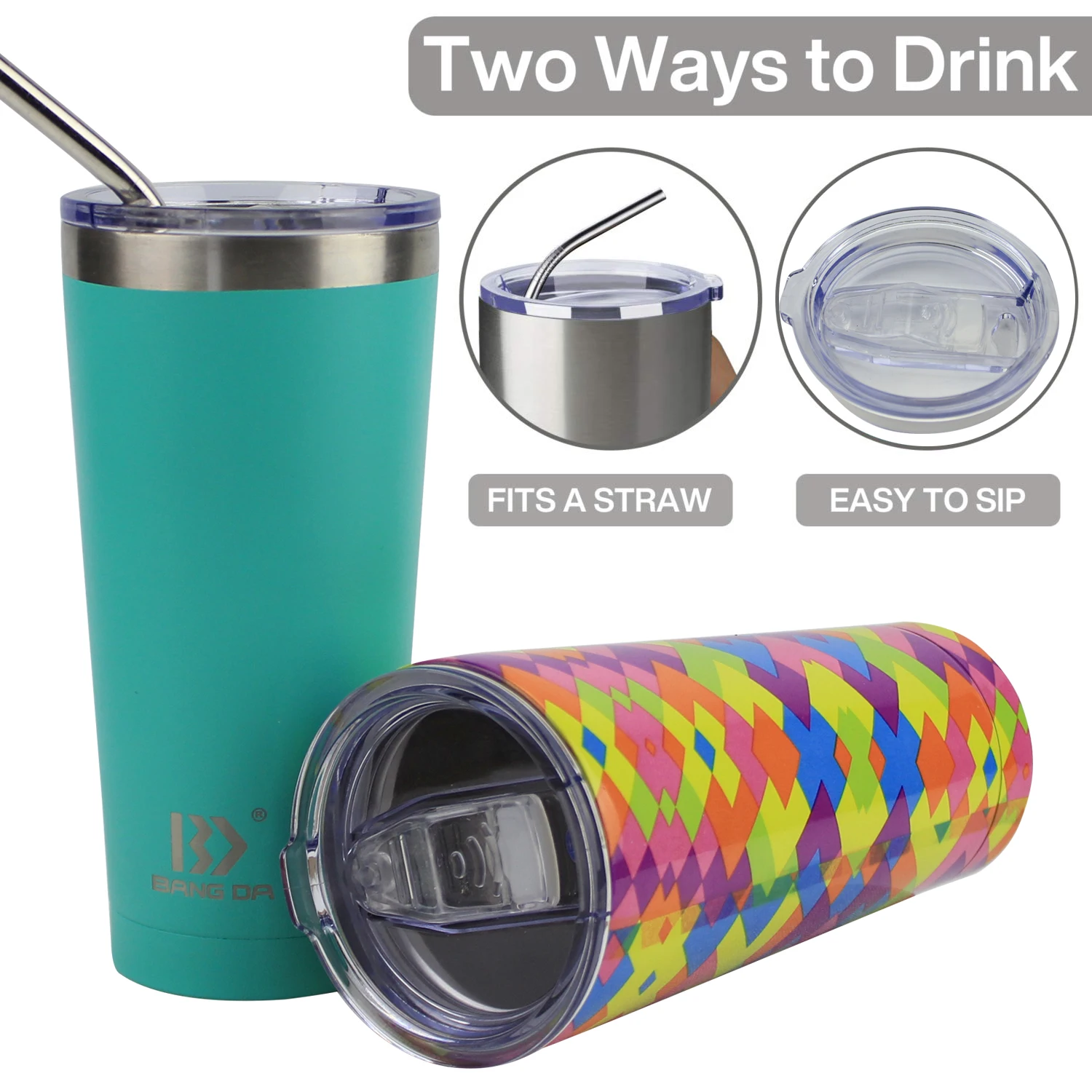 Customized 500ML Double Wall Stainless Steel Vacuum Travel Tumbler  Mugs and Cup Wholesale